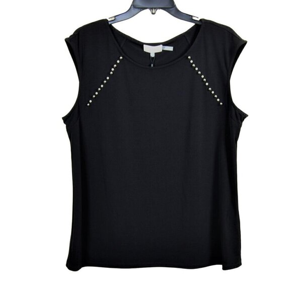 NWT Calvin Klein Pearl Embellished Blouse Top - Picture 5 of 8